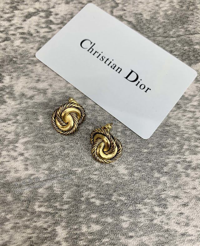 Dior飾品 迪奧經典熱銷款中古耳釘耳環  zgd1133